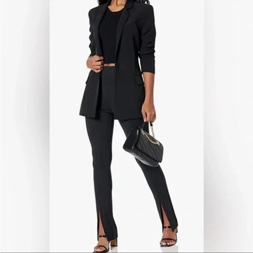 5 FOR 5--The Drop High Rise Flare Pants in black size small